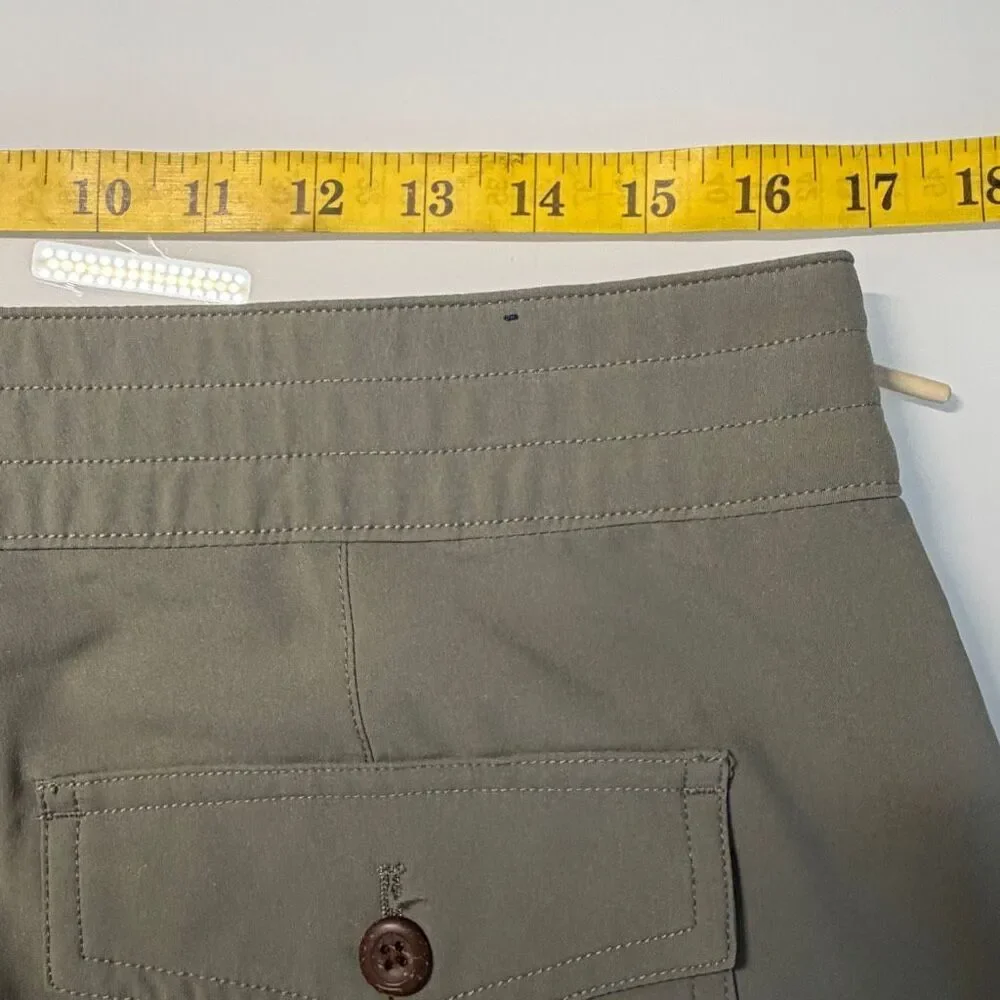 Faherty Light Pine Green Lace-Up Seawool Swim Sunwashed Board Shorts Size 33